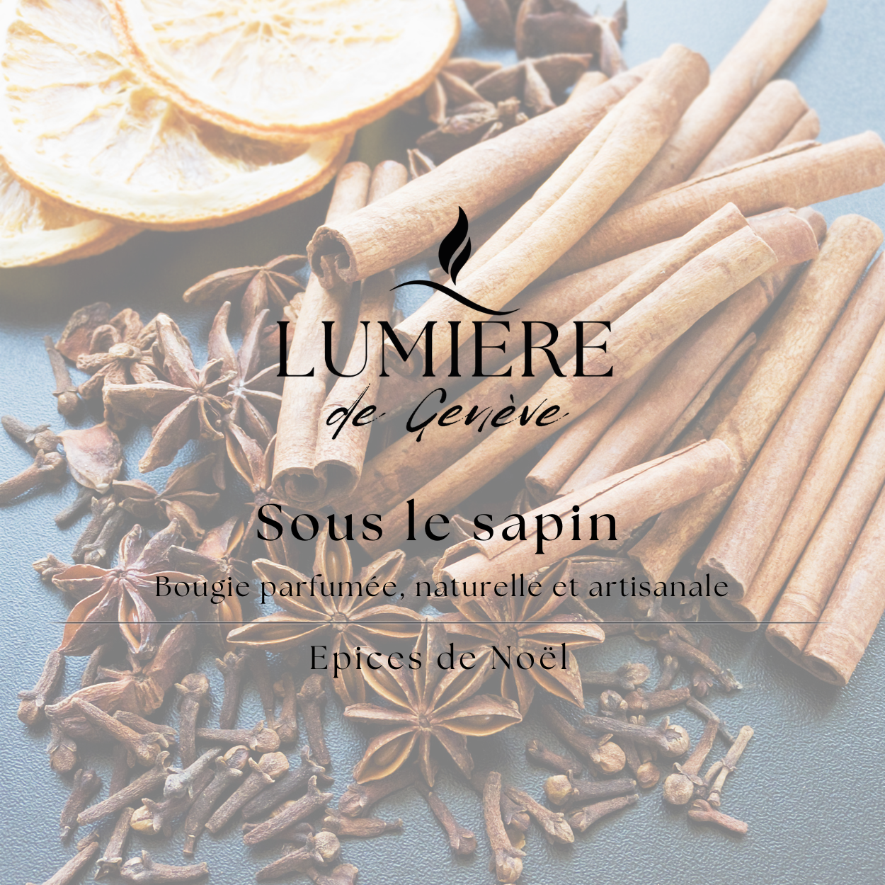 Bougie Sous le sapin