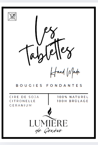 Tablette Citronnelle géranium