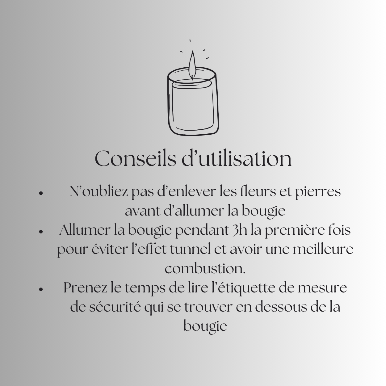 Bougie message - édition limitée